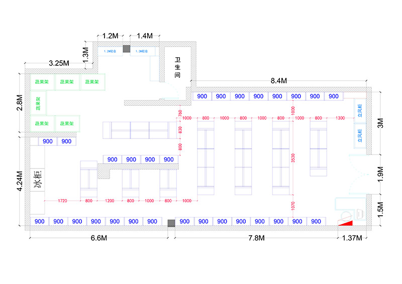 有沒有便利店（diàn）貨架的圖紙參考一下